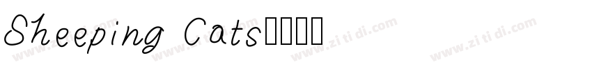 Sheeping Cats字体转换